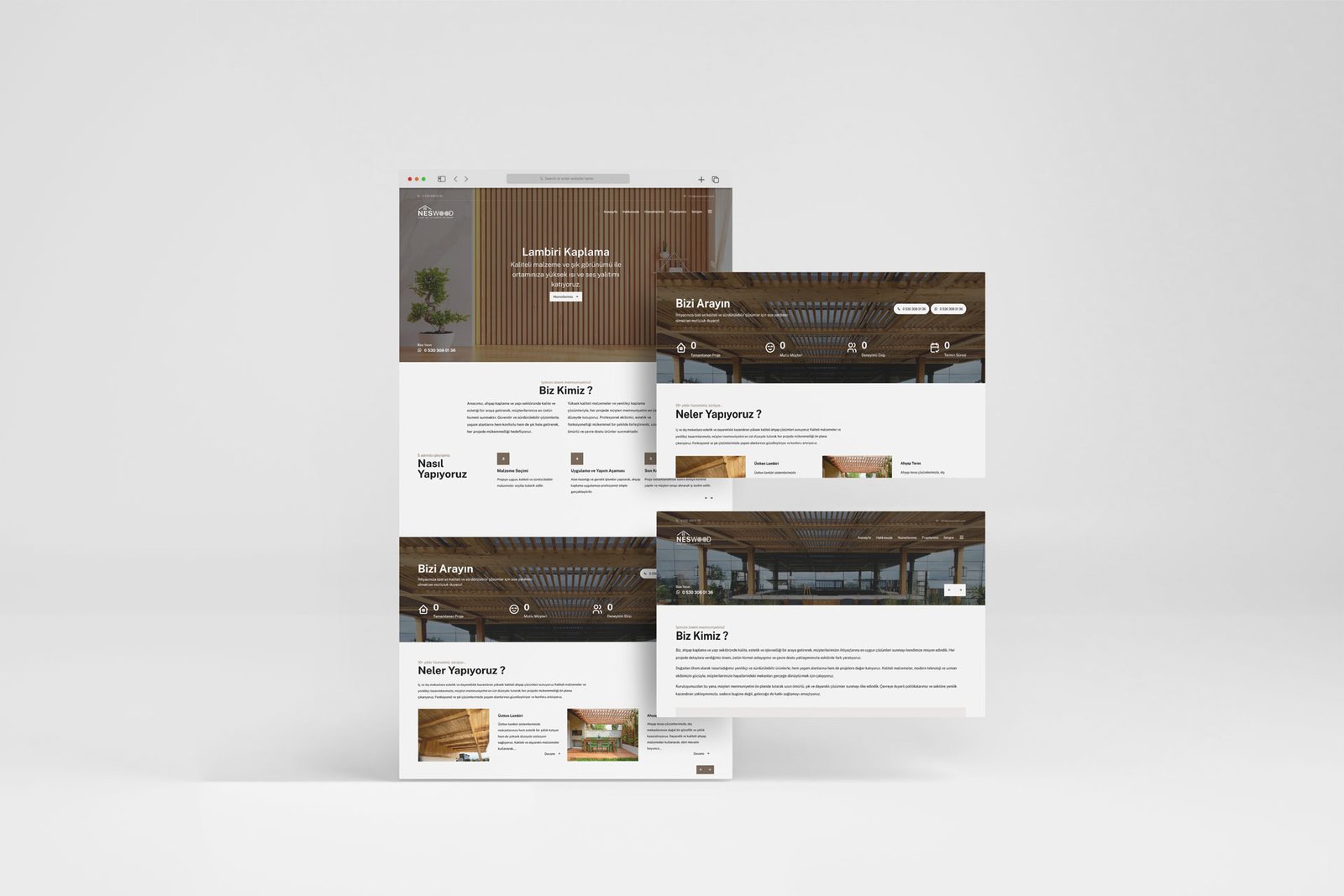 Neswood Web Tasarım Çalışması